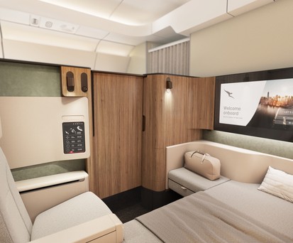 Außerdem gibt es sechs First-Class-Suiten.