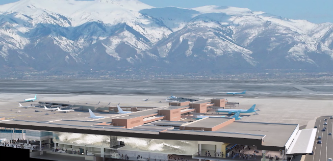Der neue Salt Lake City Airport soll die doppelte Anzahl an Passagieren abfertigen können.