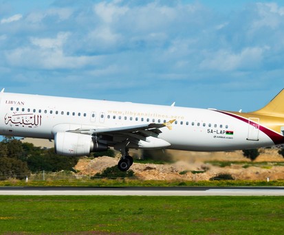 A320 von Libya: Das Land will wieder Flüge nach Europa anbieten.