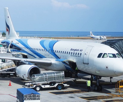 Airbus A320 von Bangkok Airways: Kommen langsam in die Jahre.