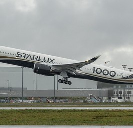 Erster Airbus A350-1000 von Starlux: Das Flugzeug ist am 5. Januar in Toulouse übergeben worden.