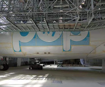 Der erste Airbus A330 von Flypop bekam seine Lackierung.
