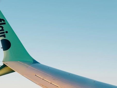 Blick aus einem Flieger von Flair: Eine Boeing 737 Max musste ungeplant landen.