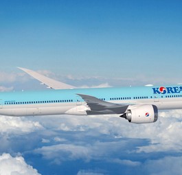 Boeing 777-9 in den Farben von Korean Air: Die Airline bestellt 20 Jets.