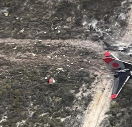 Lösch-Boeing-737 streifte wohl Kuppe eines Hügels