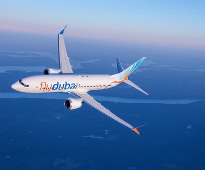 Eine Boeing 737 Max von Flydubai: Airlines müssen vorher Listen nach Israel schicken.