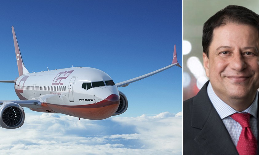 Boeing 737 Max 8 und DAE-Chef Firoz Tarapore: Hat Vertrauen in das Modell.