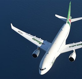 Airbus A330 von Alitalia: Daran wäre Lufthansa vielleicht interessiert.
