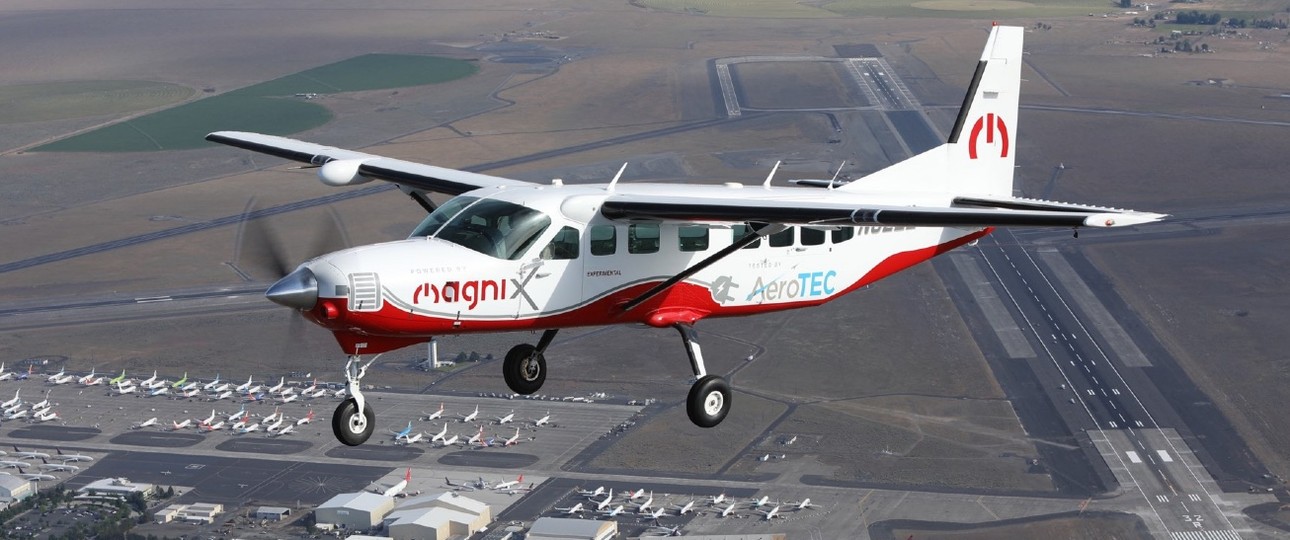 Umgerüstete Cessna 208 Caravan: Braucht kein Kerosin.