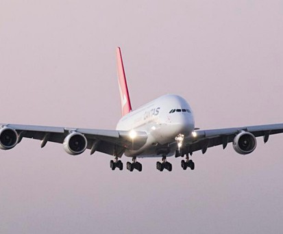 Airbus A380 von Qantas: Ein solcher Jet hatte nun Schwierigkeiten.