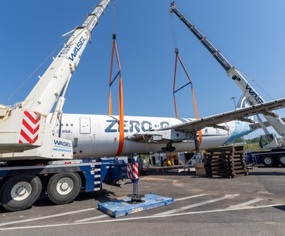 Airbus A300 Zero G am Flughafen Köln/Bonn: Die Zero-G wird nach zehn Jahren am Airport zerlegt.