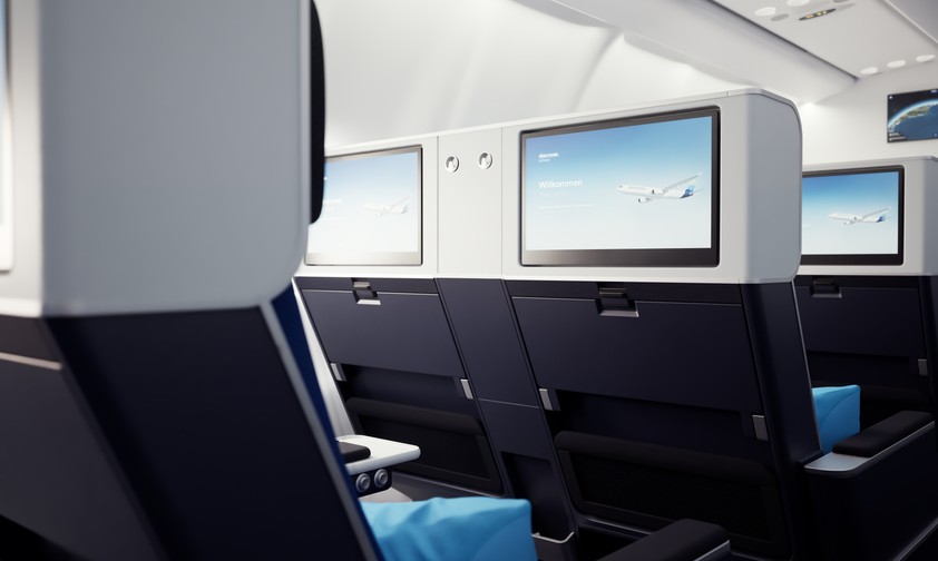 Discover Airlines Ocean Blue Premium Economy Class 5