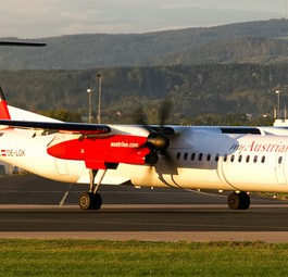 Dash 8 von Austrian Airlines: Die OE-LGK gehört zu den letzten acht verbliebenen Exemplaren.
