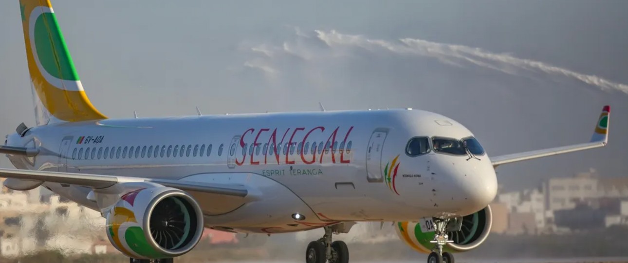 Airbus A220 von Air Sénégal: Hebt nicht ab.