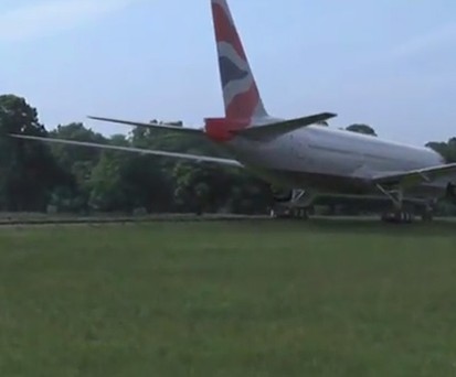 B777 im Londoner Park: Geschicktes Marketing