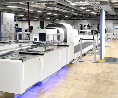 Moderne Sicherheitskontrolle am Flughafen Frankfurt: Am Donnerstag (7. März 2024) werden nur die Kontrollen im Transitbereich geöffnet sein.