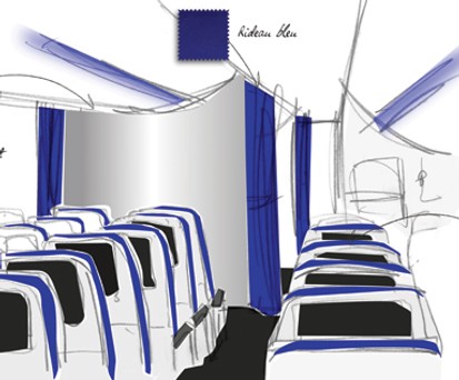 Skizziert: Joon zeigt, wie ihre Flugzeuge von innen aussehen sollen.