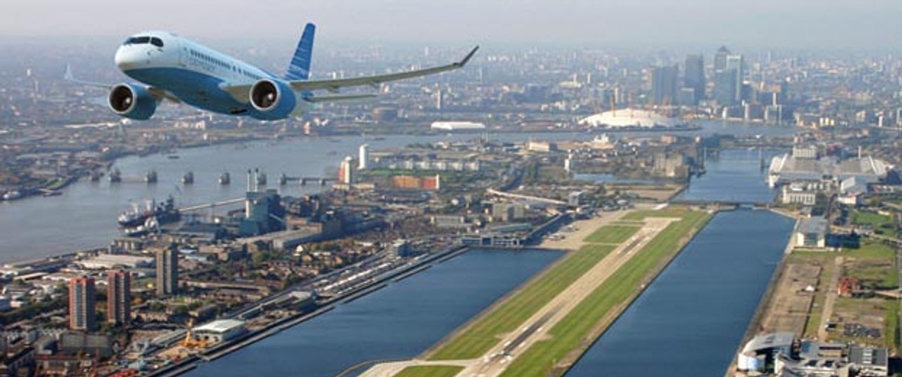 Bombardier C-Series im Odyssey-Kleid: Flüge nach Nordamerika und in den Nahen Osten.