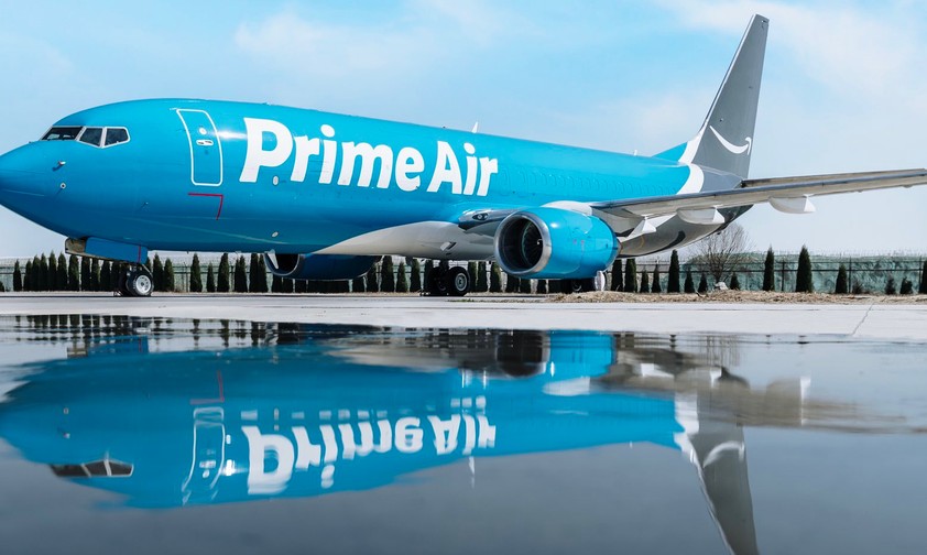 Boeing 737 von Amazon Air, die sich früher Prime Air nannte:
