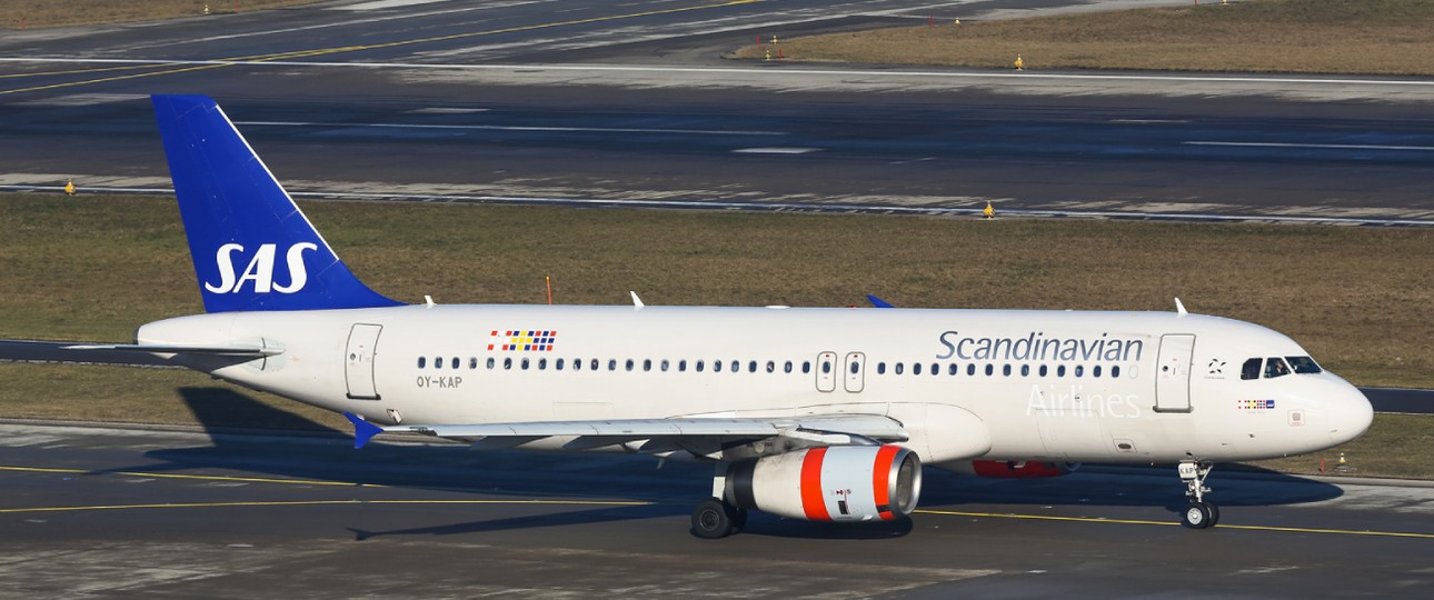 Airbus A321 von SAS: Die Airline muss sparen und nun soll das Kabinenpersonal vermehrt putzen.