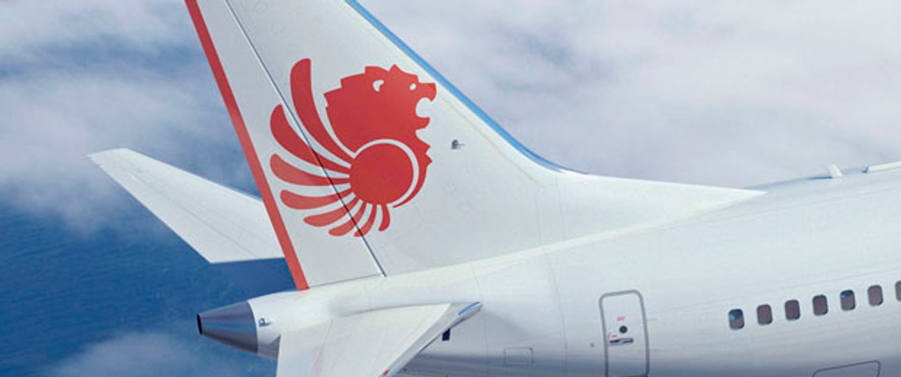 Heckflosse von Lion Air: Erstmals Airbus in der Flotte.