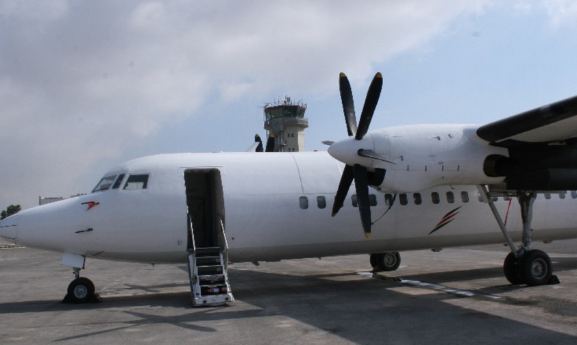 Fokker 50 von Palestinian Airlines: Werden nicht mehr gebraucht.