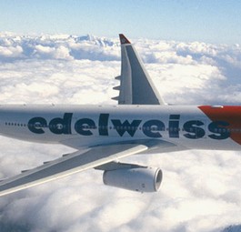 Airbus A330 von Edelweiss: Ab nach Russland.