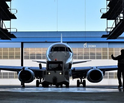 Hangar von Ogma: Bald werden auch Motoren von Pratt &amp; Whitney da gewartet.