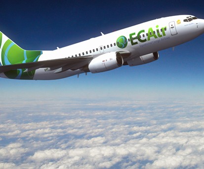 Boeing 737 von Ec Air: In der Schweiz generalüberholt.