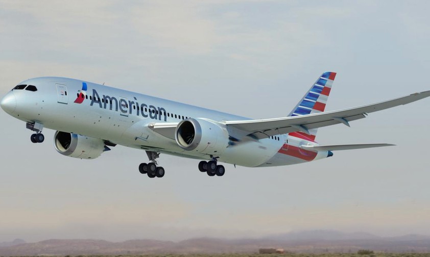 Dreamliner von American: Es gab eine kleine Odyssee.