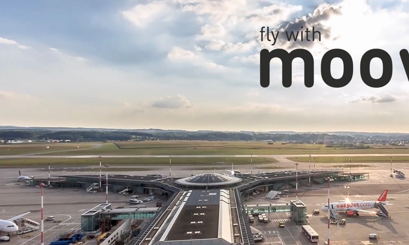 Flughafen Basel, Logo von Moov Airways: Die Airline arbeitet weiterhin an ihrem Start.