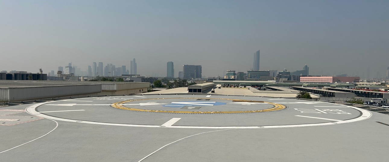 Der erste Vertiport von Dubai: Liegt direkt am Dubai International Airport.