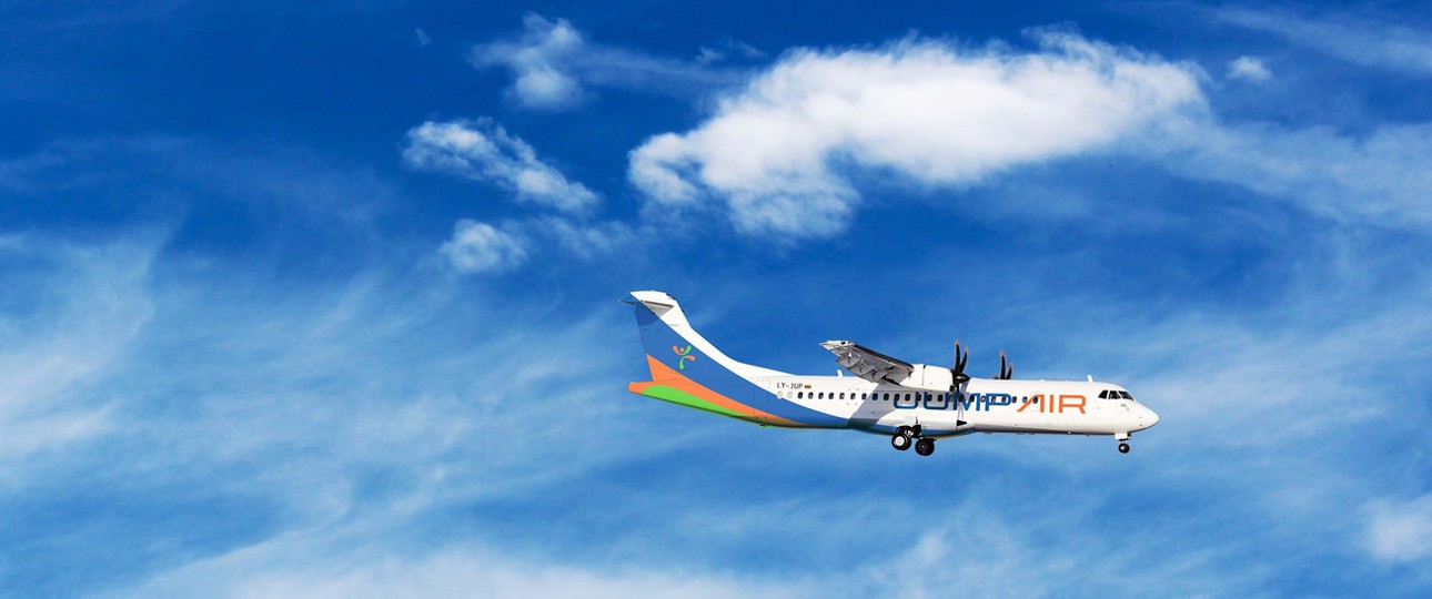 ATR in den Farben on Jump Air: Auf der Suche nach Kunden.
