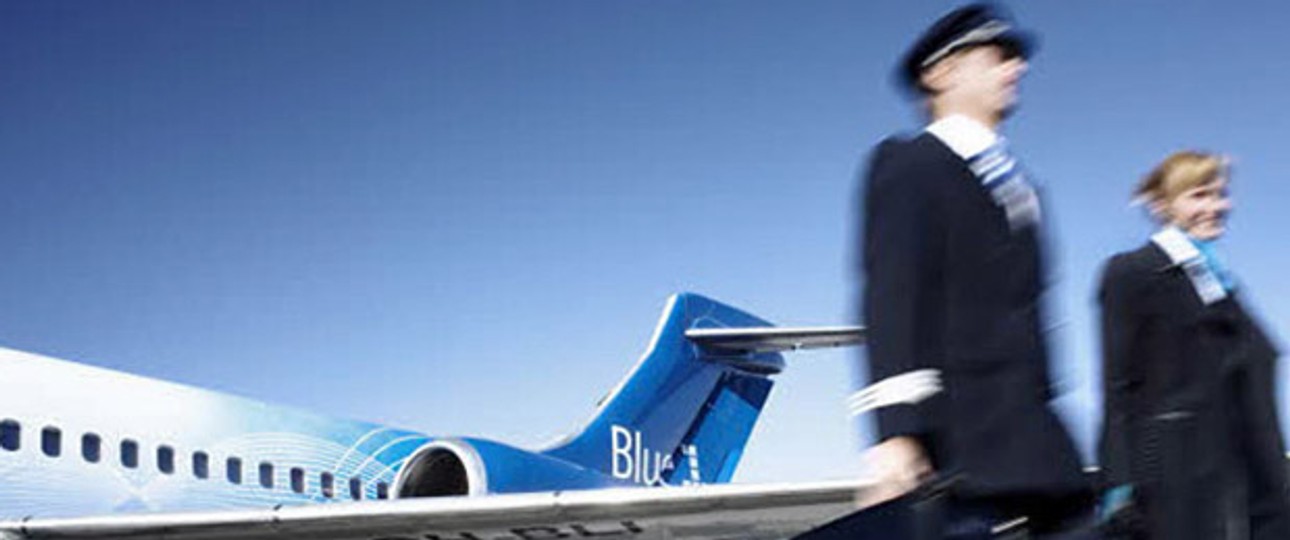 Boeing 717 von Blue 1: Der Airline gehts schlecht.