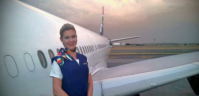 Flugbegleiterin von South African Airways: Die Probleme liegen beim Management der Fluglinie.