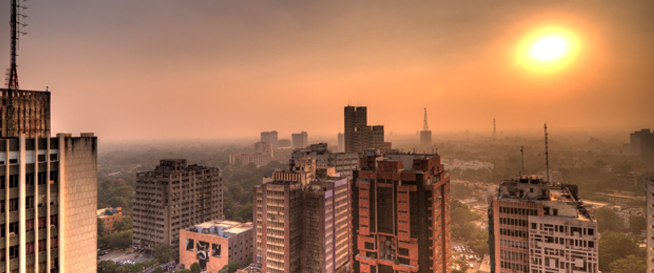Rang 10: Delhi - Mumbai. Blick auf Delhi.