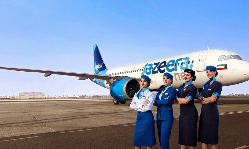 Crew von Jazeera Airways: Fliegt nun ab Saudi-Arabien.