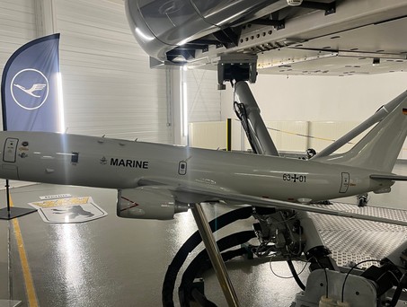 Modell der P8-A Poseidon im Lufthansa Aviation Trainingssimulator in Berlin: Die Ausbilundg der Pilotinnen und Piloten findet jetzt auch in Berlin statt.