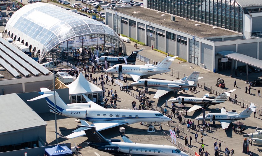 Static Display der Aero 2025: Im kommenden Jahr gibts noch mehr Business Aviation.