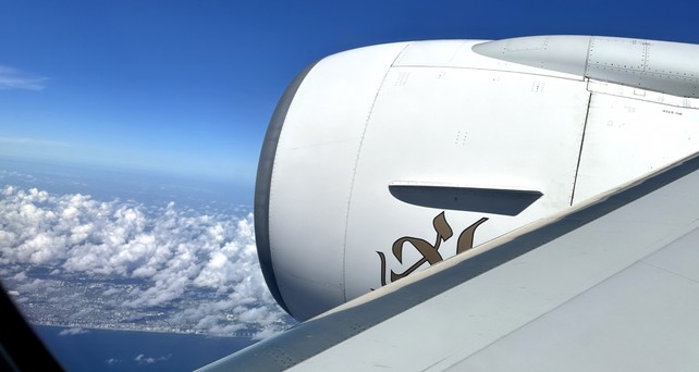 Boeing 777-300 ER von Emirates beim Anflug auf Miami: AM Sonntag wurde es brenzlig.