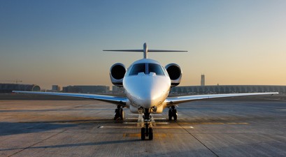Cessna Citation am Flughafen Dubai: Viele versuchen mit Businessjets die Region zu verlassen.
