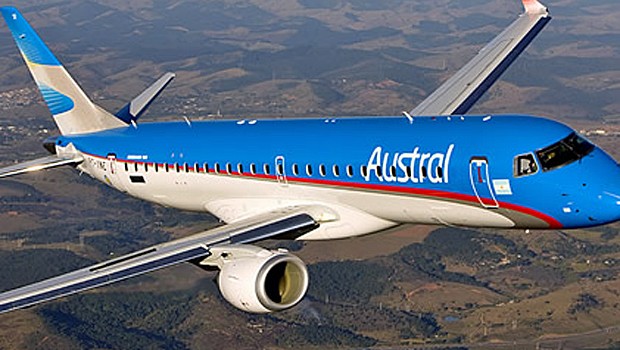 Die neue Embraer 190 von Austral: nicht überall beliebt.
