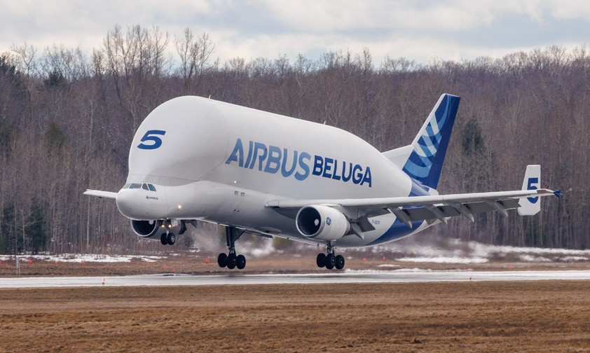 airbus beluga st landing mirabel
