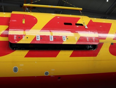 Frachttür nach dem Zwischenfall: Sie war nicht richtig geschlossen. 