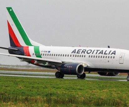 Boeing 737-700 von Aeroitalia: So sieht die neue Lackierung der Fluglinie aus.