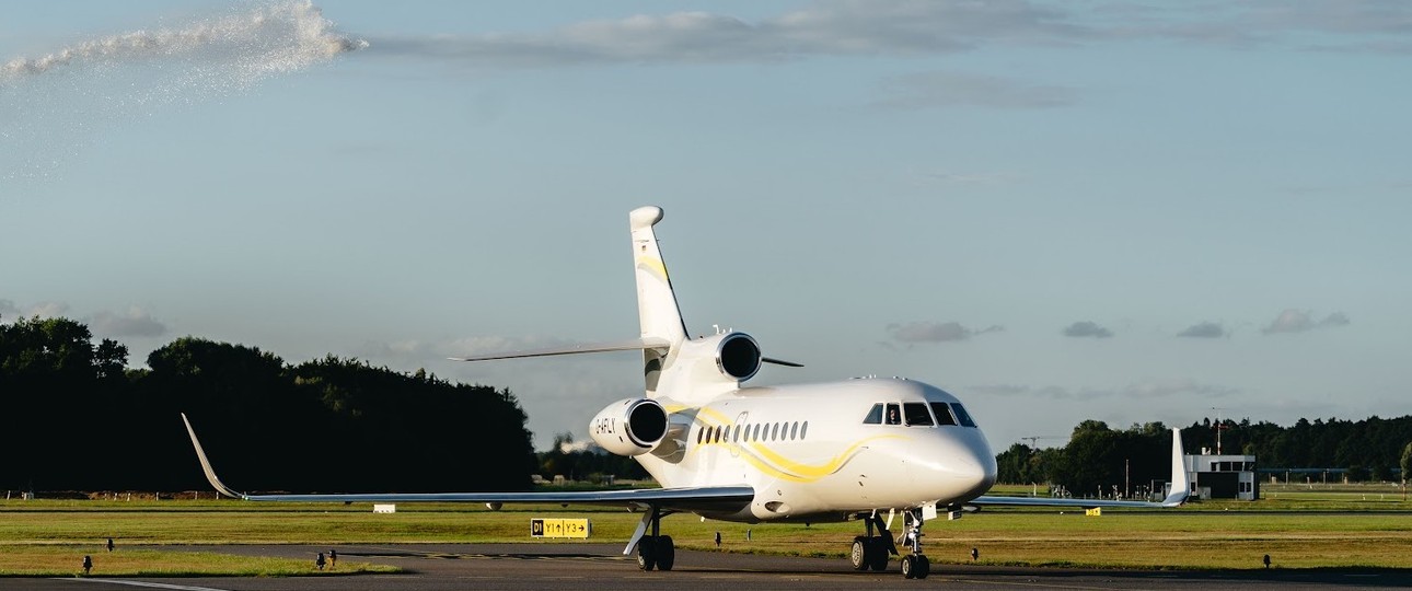 Dassault Falcon 900LX: Das Flugzeug mit der Kennung D-AFLY ist der jüngste Flottenzuwachs bei Luminar.
