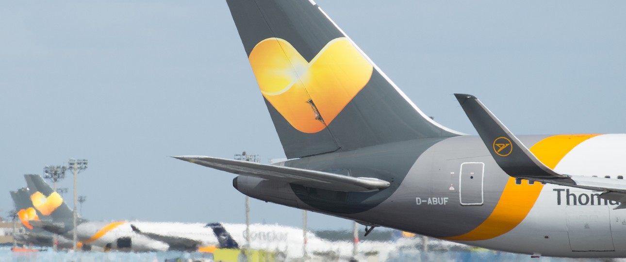 Planes of Condor at Frankfurt Airport.