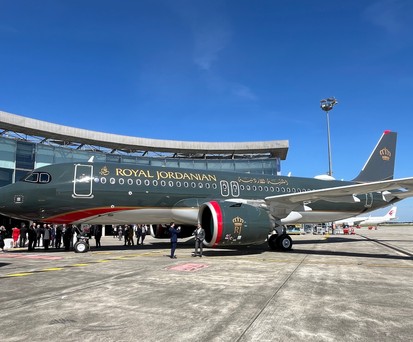 Der erste A320 Neo von Royal Jordanian: Das Flugzeug trägt die Kennung JY-RAD.