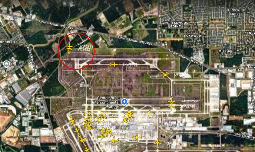 houston beinahe zusammenstoss