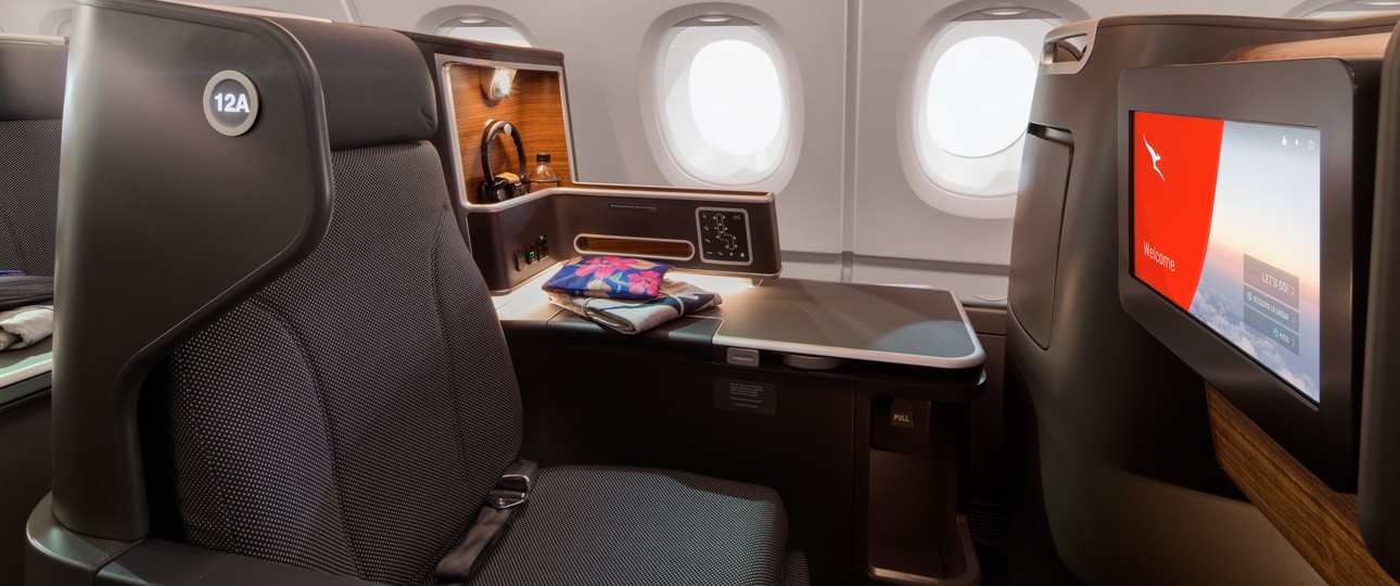 Die neue Business Class im A380 von Qantas: Die neuen Sitze werden bereits in den Dreamlinern der Airline eingesetzt.